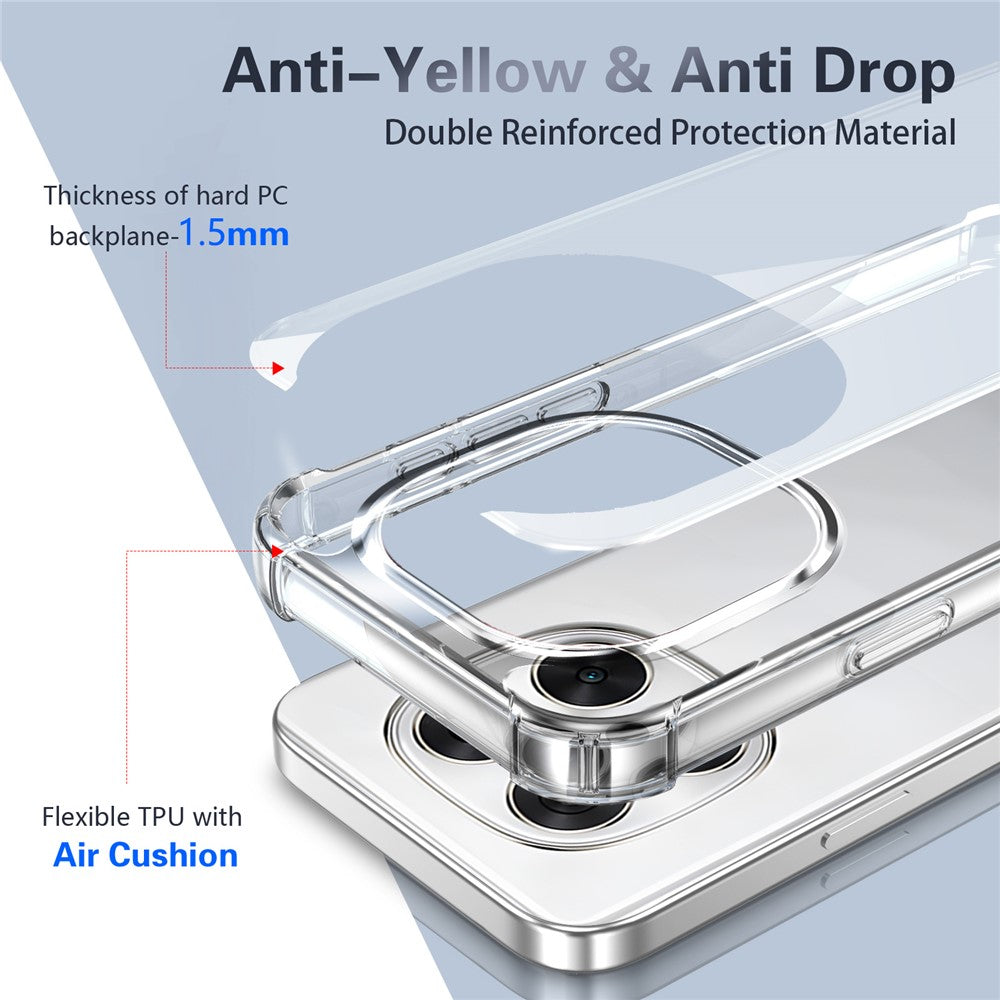 For Xiaomi Poco X7 5G / Redmi Note 14 Pro 5G Case Reinforced Corner 1.5mm PC + TPU Ultra Clear Phone Cover