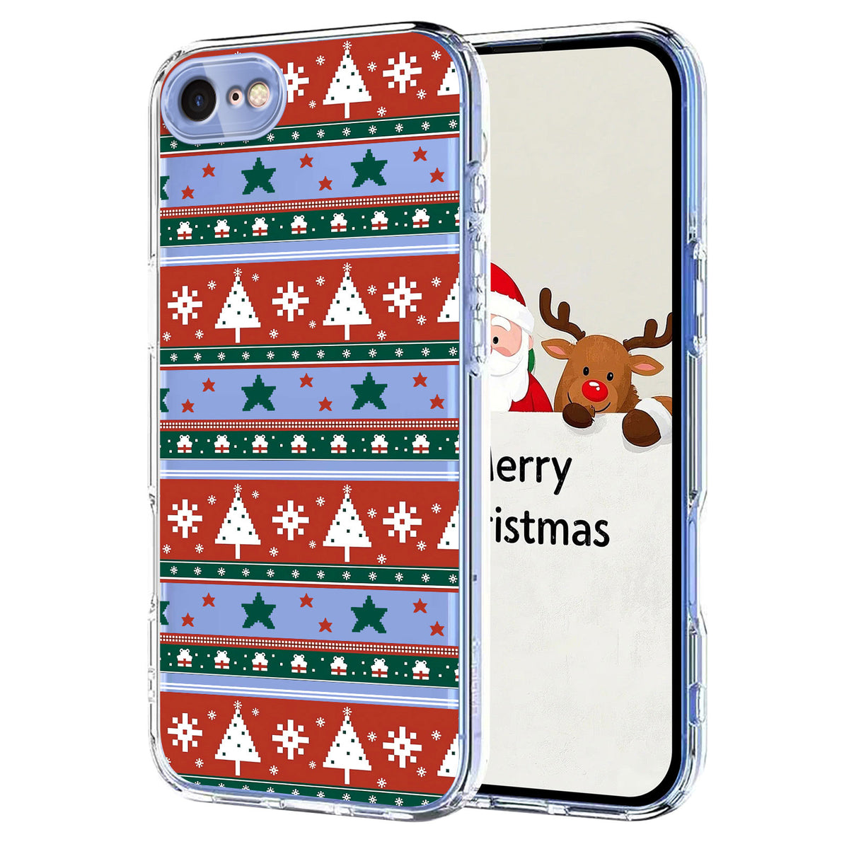 Til iPhone 7 4,7 tommer / iPhone 8 4,7 tommer / iPhone SE (2020) / iPhone SE (2022) Cover med juletema trykket TPU telefonbagside