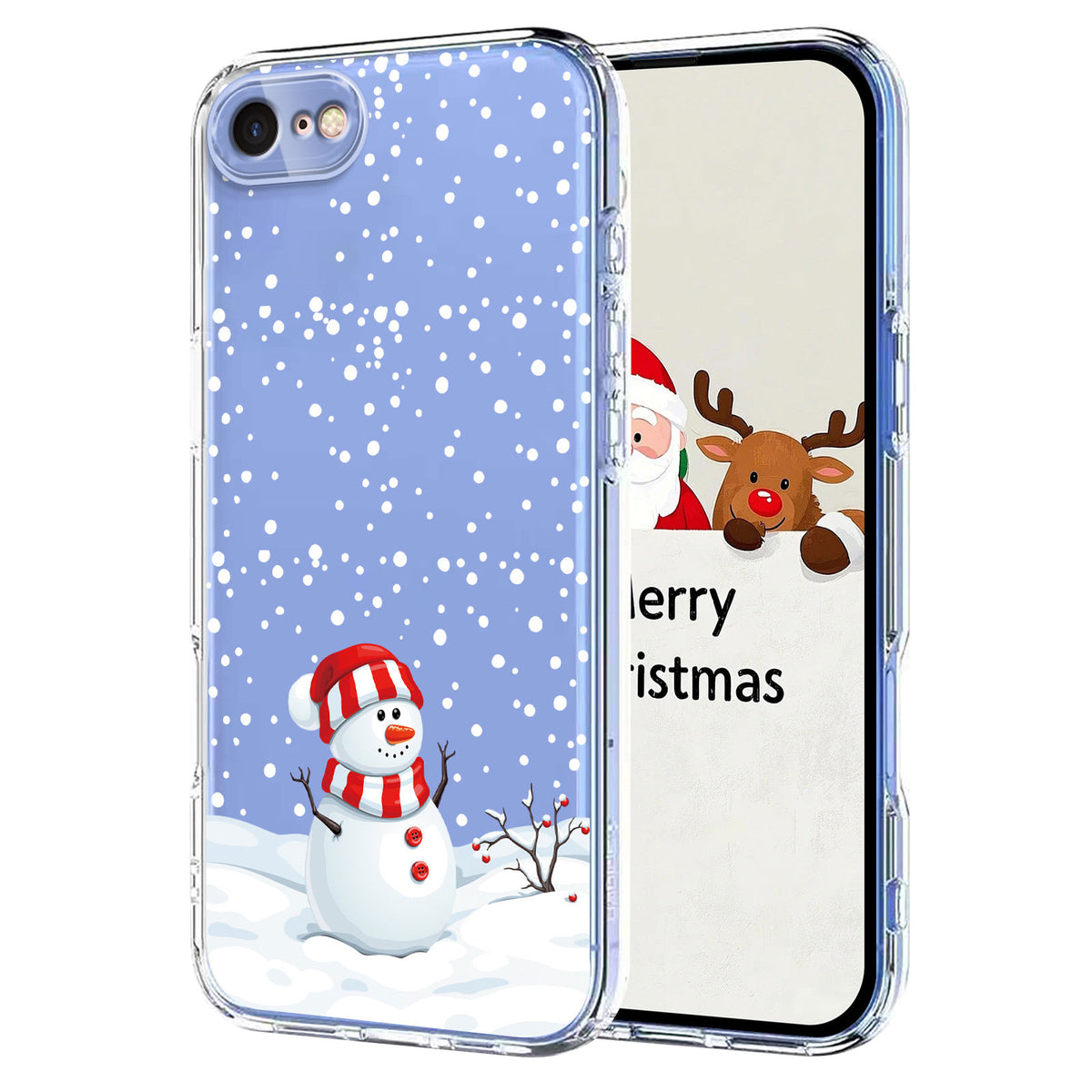 Til iPhone 7 4,7 tommer / iPhone 8 4,7 tommer / iPhone SE (2020) / iPhone SE (2022) Cover med juletema trykket TPU telefonbagside