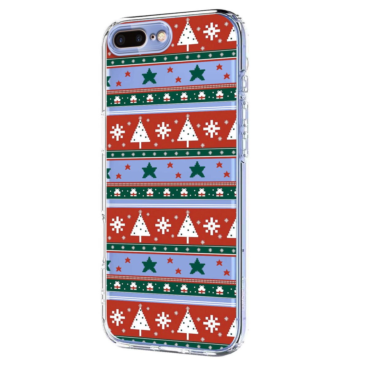 For iPhone 7 Plus 5.5 inch / iPhone 8 Plus 5.5 inch Case Christmas Themed Pattern Printing TPU Phone Back Cover