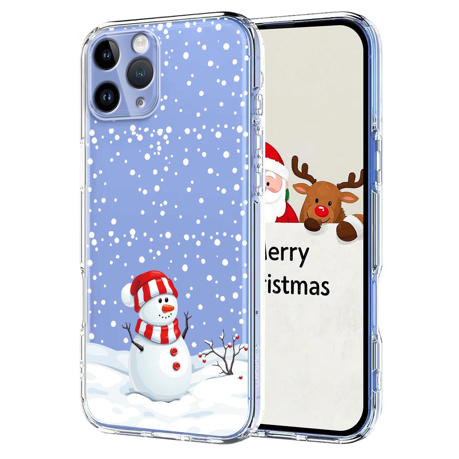 iPhone 11 Pro Max-skal med jultema och mönstertryck i TPU-fodral