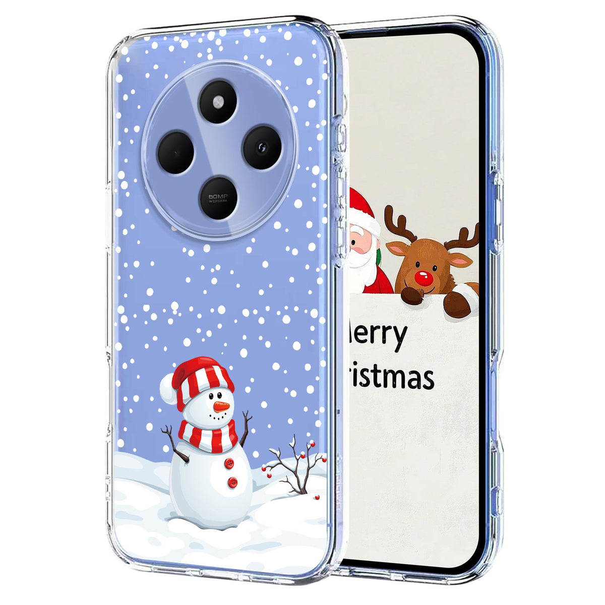 For Xiaomi Redmi 14C 4G / 17C 4G / 14C 5G / 14R 5G / A4 5G / A3 Pro 4G / Poco C75 4G / C75 5G /  M7 5G Case Christmas Themed Pattern Printing TPU Phone Back Cover