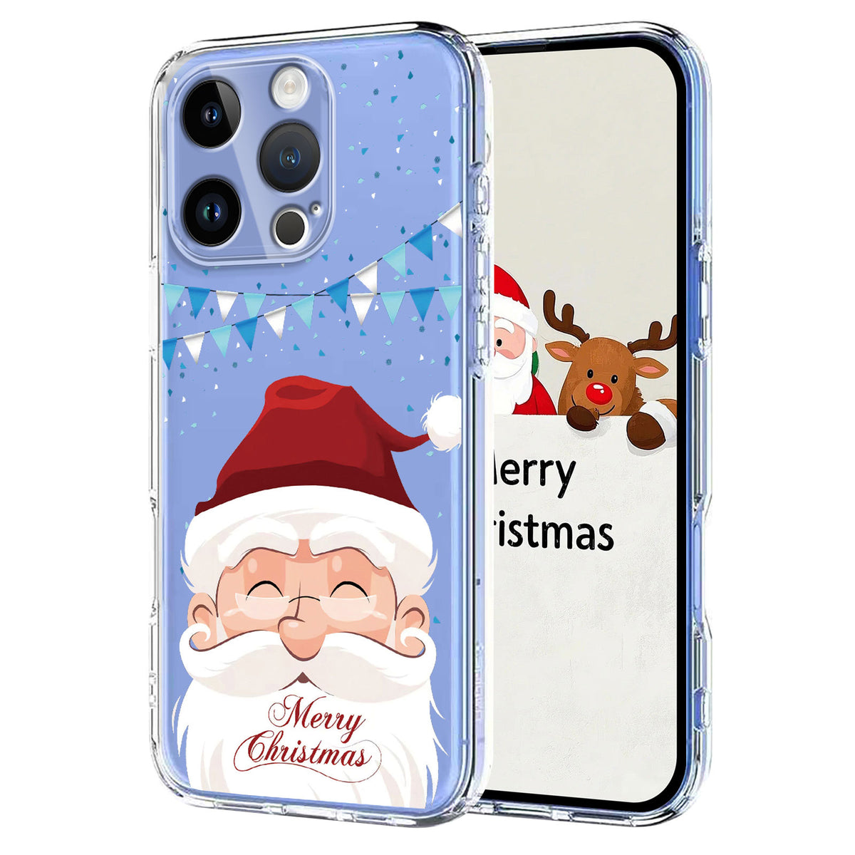 For iPhone 14 Pro Max Case Christmas Themed Pattern Printing TPU Phone Back Cover