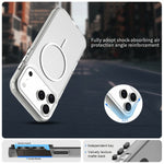 For iPhone 18 Pro / 17 Pro Case Candy Color PC + TPU + PET Phone Cover Compatible with MagSafe