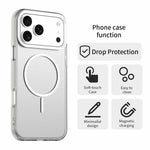 For iPhone 18 Pro / 17 Pro Case Candy Color PC + TPU + PET Phone Cover Compatible with MagSafe
