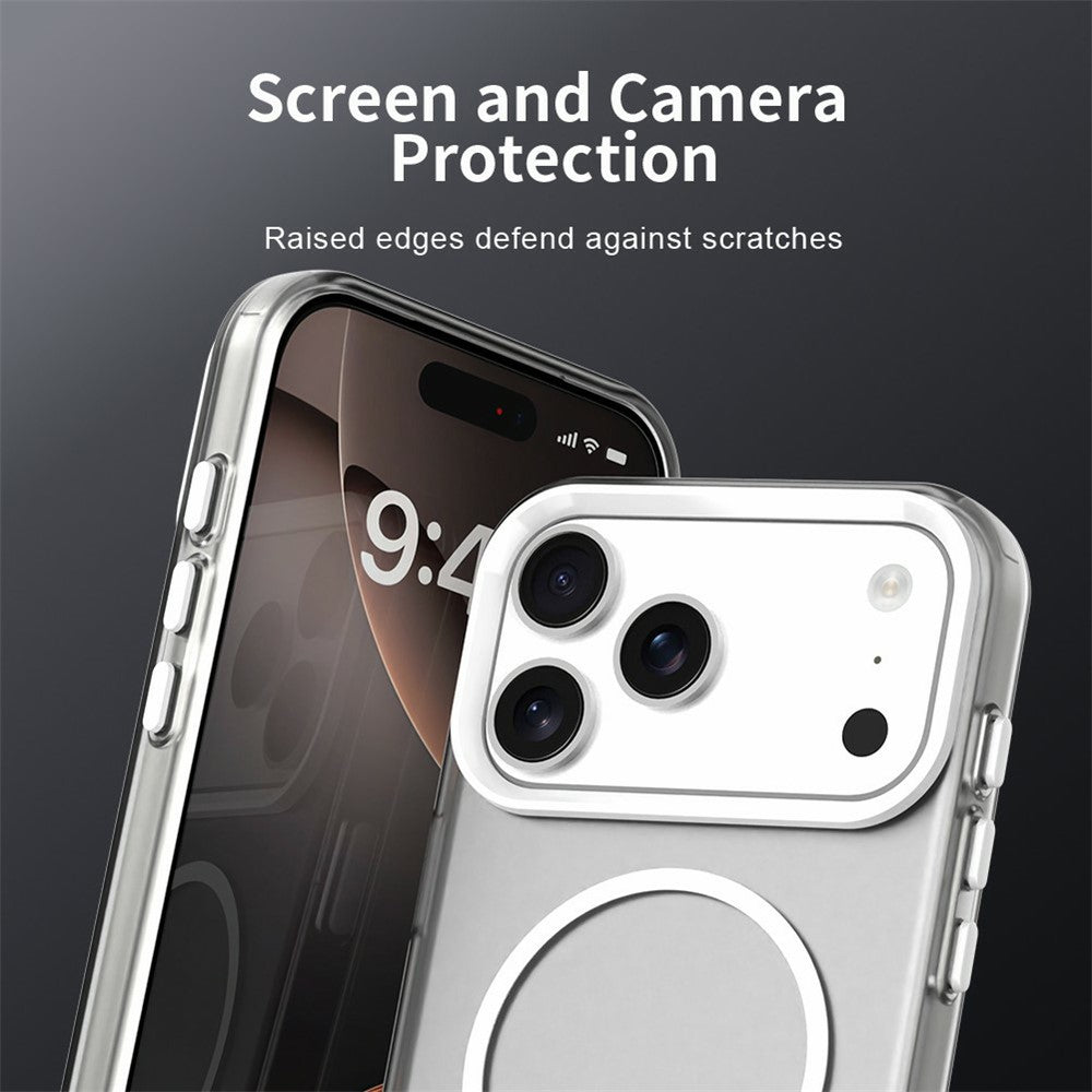 For iPhone 18 Pro / 17 Pro Case Candy Color PC + TPU + PET Phone Cover Compatible with MagSafe