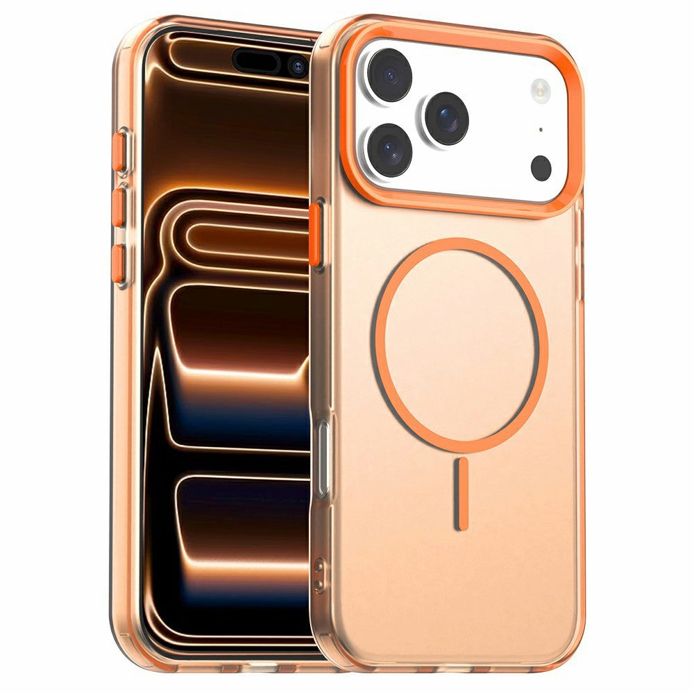 For iPhone 18 Pro / 17 Pro Case Candy Color PC + TPU + PET Phone Cover Compatible with MagSafe