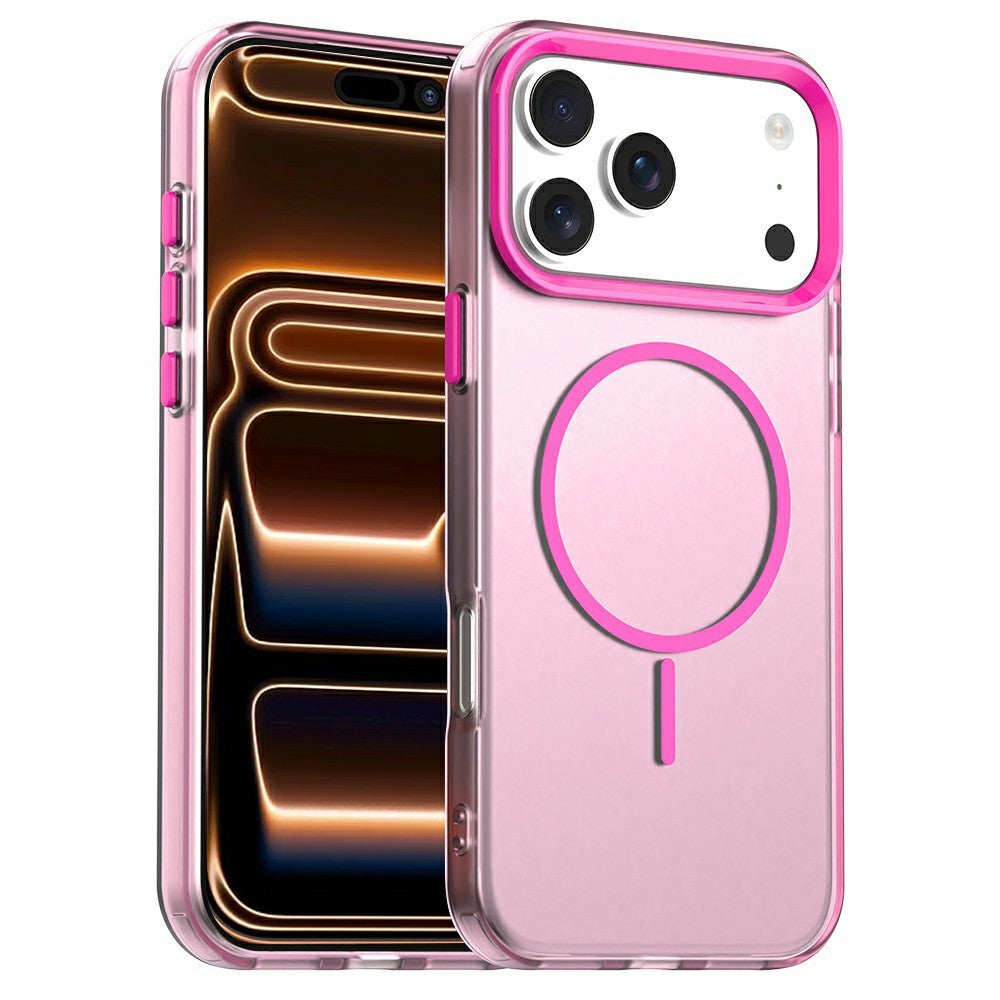 For iPhone 18 Pro / 17 Pro Case Candy Color PC + TPU + PET Phone Cover Compatible with MagSafe
