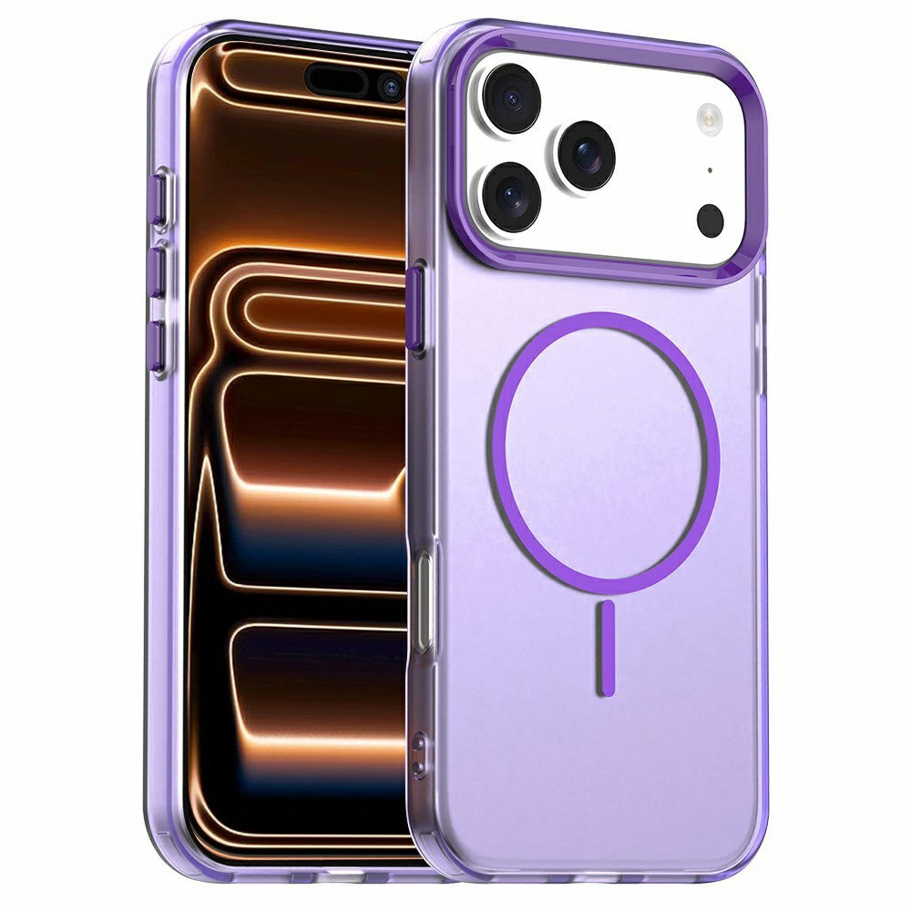 For iPhone 18 Pro / 17 Pro Case Candy Color PC + TPU + PET Phone Cover Compatible with MagSafe
