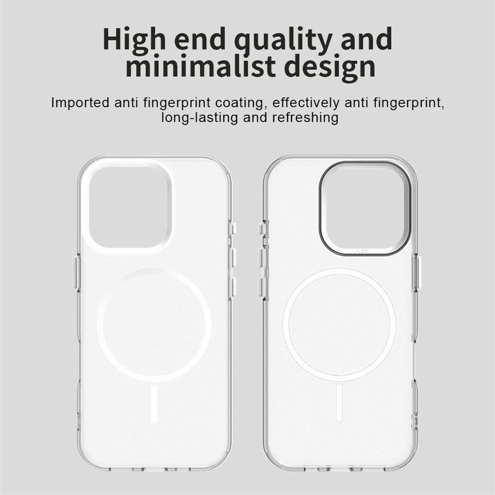 Til iPhone 16 Pro Cover Candy Color PC + TPU + PET Telefoncover Kompatibelt med MagSafe