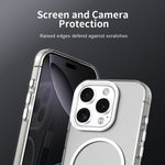 Til iPhone 16 Pro Cover Candy Color PC + TPU + PET Telefoncover Kompatibelt med MagSafe