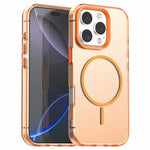 Til iPhone 16 Pro Cover Candy Color PC + TPU + PET Telefoncover Kompatibelt med MagSafe