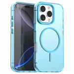 Til iPhone 16 Pro Cover Candy Color PC + TPU + PET Telefoncover Kompatibelt med MagSafe