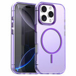 Til iPhone 16 Pro Cover Candy Color PC + TPU + PET Telefoncover Kompatibelt med MagSafe
