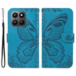 For Honor 400 Smart 4G Case Butterfly Pattern PU Leather Folio Flip Phone Cover