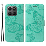 For Honor 400 Smart 4G Wallet Case Floral Butterfly Imprinted Leather Phone Cover Stand