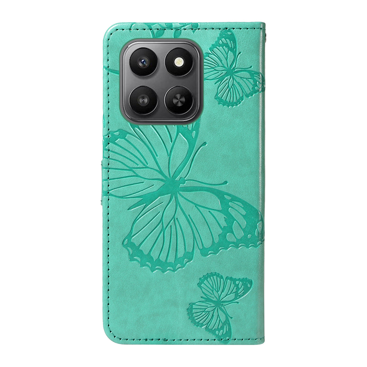 For Honor 400 Smart 4G Wallet Case Floral Butterfly Imprinted Leather Phone Cover Stand