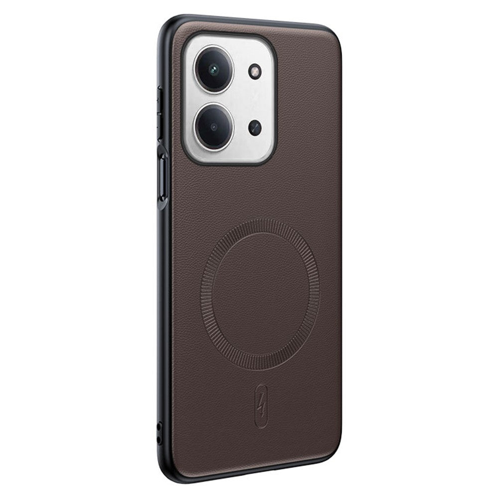 Xiaomi Redmi 15C 4G (Global) (171mm) / Poco C85 4G (171mm) Magnetiskt skal Magnetiskt skal Läderbelagt TPU + PC mobilskal