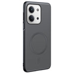 For Xiaomi Redmi 15R 5G Magnetic Case Magnetic Case Leather Coated TPU + PC Phone Cover