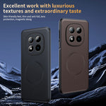 For Xiaomi Poco M8 Pro 5G / Redmi Note 15 Pro+ 5G (Global) Magnetic Case Leather Coated TPU + PC Phone Cover