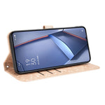 Xiaomi 12T Pro 5G Prickmönster Präglat PU-läder mobilskal Stativ Plånbok Magnetisk Stoppsäkert Flip Folio mobilskal med Rem