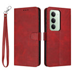 For Xiaomi Redmi 15 4G (EU) (171mm) / 15 5G (EU) (171mm) Case Flip Stand Calf Texture PU Leather Wallet Phone Cover with Strap