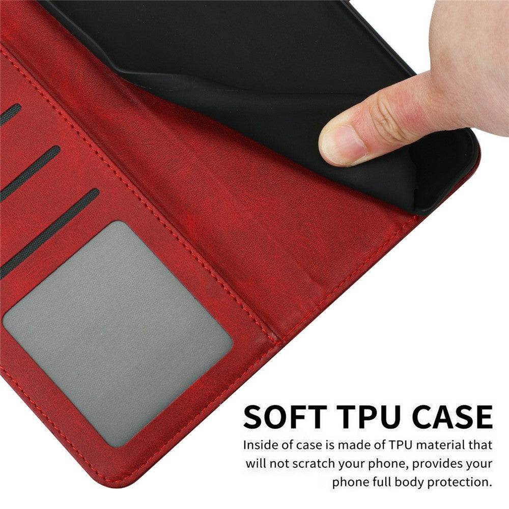 For Xiaomi Redmi 15 4G (EU) (171mm) / 15 5G (EU) (171mm) Case Flip Stand Calf Texture PU Leather Wallet Phone Cover with Strap
