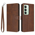 For Xiaomi Redmi 15 4G (EU) (171mm) / 15 5G (EU) (171mm) Case Flip Stand Calf Texture PU Leather Wallet Phone Cover with Strap