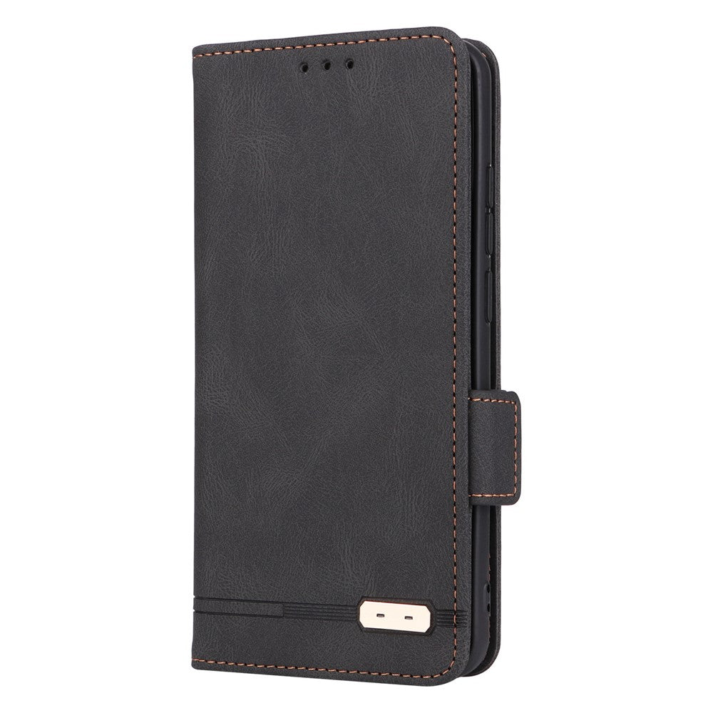 For Xiaomi Redmi A1 4G / A2 4G PU Leather  Wallet Phone Case Hardware Decor Magnetic Closure Stand Function Folio Shockproof Full Protection Cover