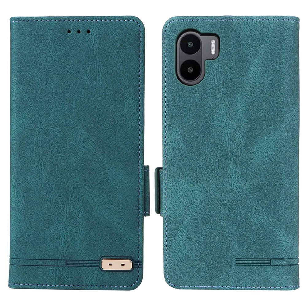 For Xiaomi Redmi A1 4G / A2 4G PU Leather  Wallet Phone Case Hardware Decor Magnetic Closure Stand Function Folio Shockproof Full Protection Cover