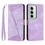 For Xiaomi Redmi 15 4G (EU) (171mm) / 15 5G (EU) (171mm) Leather Case Imprinted Triangle Phone Cover with Hand Strap