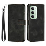 For Xiaomi Redmi 15 4G (EU) (171mm) / 15 5G (EU) (171mm) Leather Case Imprinted Triangle Phone Cover with Hand Strap