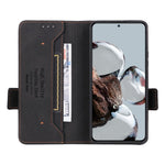 For Xiaomi 12T 5G / Redmi K50 Ultra 5G Wallet Flip Phone Cover Hardware Decor PU Leather Magnetic Closure Stand Case