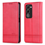 AZNS Wallet Case for Oppo A5 4G / 5G / K13x 5G Cowhide Texture PU Leather Phone Cover