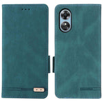 For Oppo A17 4G PU Leather Stand Flip Cover Hardware Decor Dual Magnetic Clasp Protective Wallet Phone Case