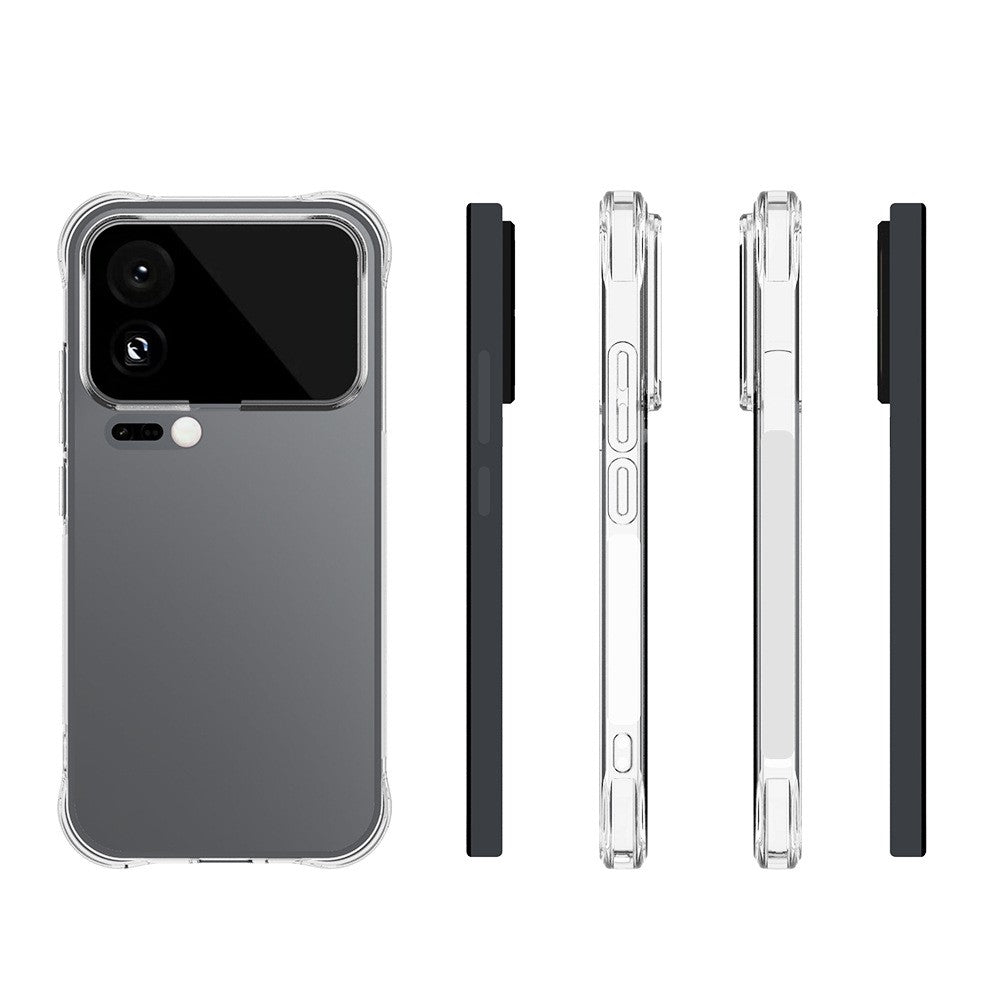 Xiaomi 17 Pro Max Genomskinligt skal Stötdämpande TPU mobilskydd Förstärkta Hörn