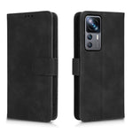 For Xiaomi 12T Pro 5G Cell Phone Cover Skin-touch Feeling PU Leather+TPU Wallet Stand Phone Case