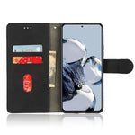 For Xiaomi 12T Pro 5G Cell Phone Cover Skin-touch Feeling PU Leather+TPU Wallet Stand Phone Case