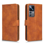 For Xiaomi 12T Pro 5G Cell Phone Cover Skin-touch Feeling PU Leather+TPU Wallet Stand Phone Case