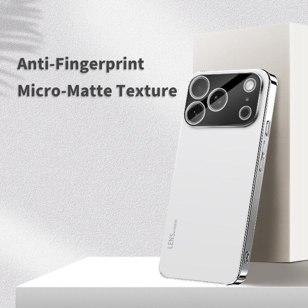 iPhone 17 Pro Max-skal Akryl + TPU + Metall Reptåligt mobilskal med Galvaniserad Ram