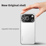 iPhone 17 Pro Max-skal Akryl + TPU + Metall Reptåligt mobilskal med Galvaniserad Ram