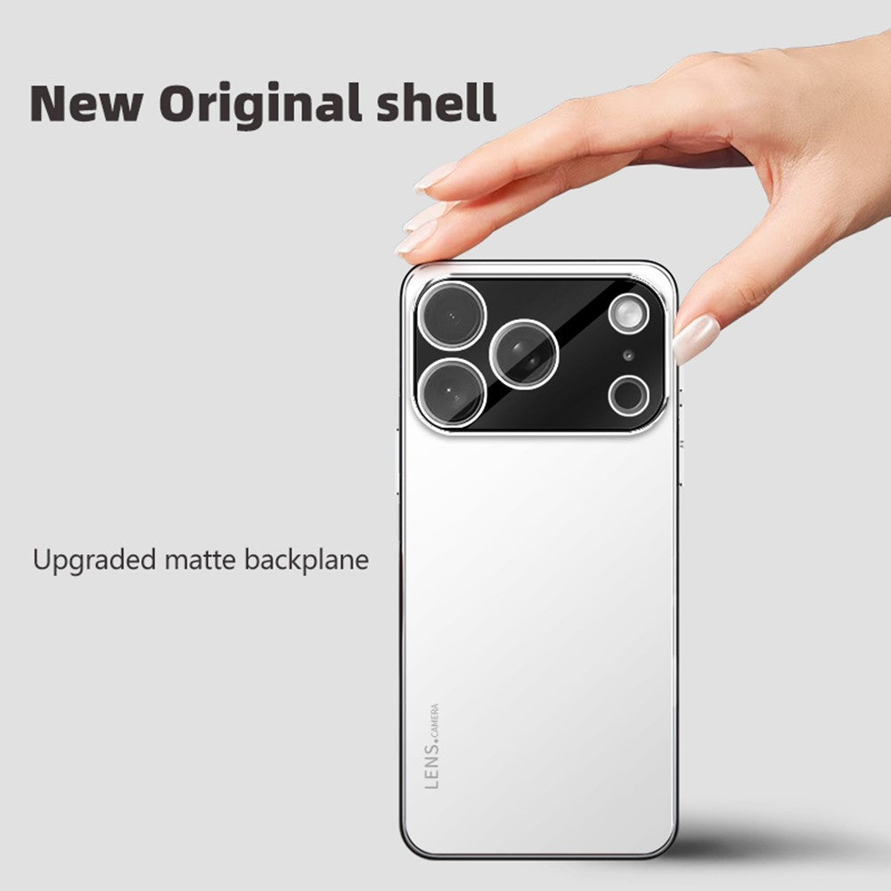 iPhone 17 Pro Max-skal Akryl + TPU + Metall Reptåligt mobilskal med Galvaniserad Ram