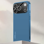 iPhone 17 Pro Max-skal Akryl + TPU + Metall Reptåligt mobilskal med Galvaniserad Ram