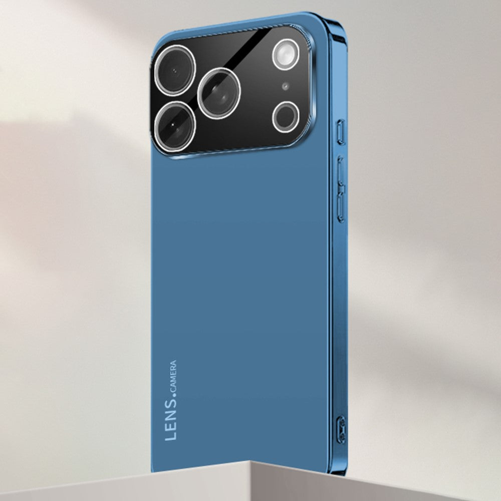 iPhone 17 Pro Max-skal Akryl + TPU + Metall Reptåligt mobilskal med Galvaniserad Ram