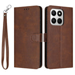 Wallet Case For Honor 400 Smart 5G / 4G / X7d 4G / 5G Flip Stand Calf Texture PU Leather Phone Cover with Strap