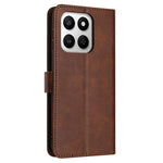 Wallet Case For Honor 400 Smart 5G / 4G / X7d 4G / 5G Flip Stand Calf Texture PU Leather Phone Cover with Strap