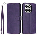 Wallet Case For Honor 400 Smart 5G / 4G / X7d 4G / 5G Flip Stand Calf Texture PU Leather Phone Cover with Strap