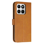 Leather Phone Case For Honor 400 Smart 5G / 4G / X7d 4G / 5G Foldable Stand Wallet Flip Cover with Strap