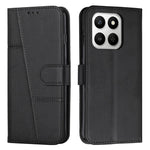 Leather Phone Case For Honor 400 Smart 5G / 4G / X7d 4G / 5G Foldable Stand Wallet Flip Cover with Strap