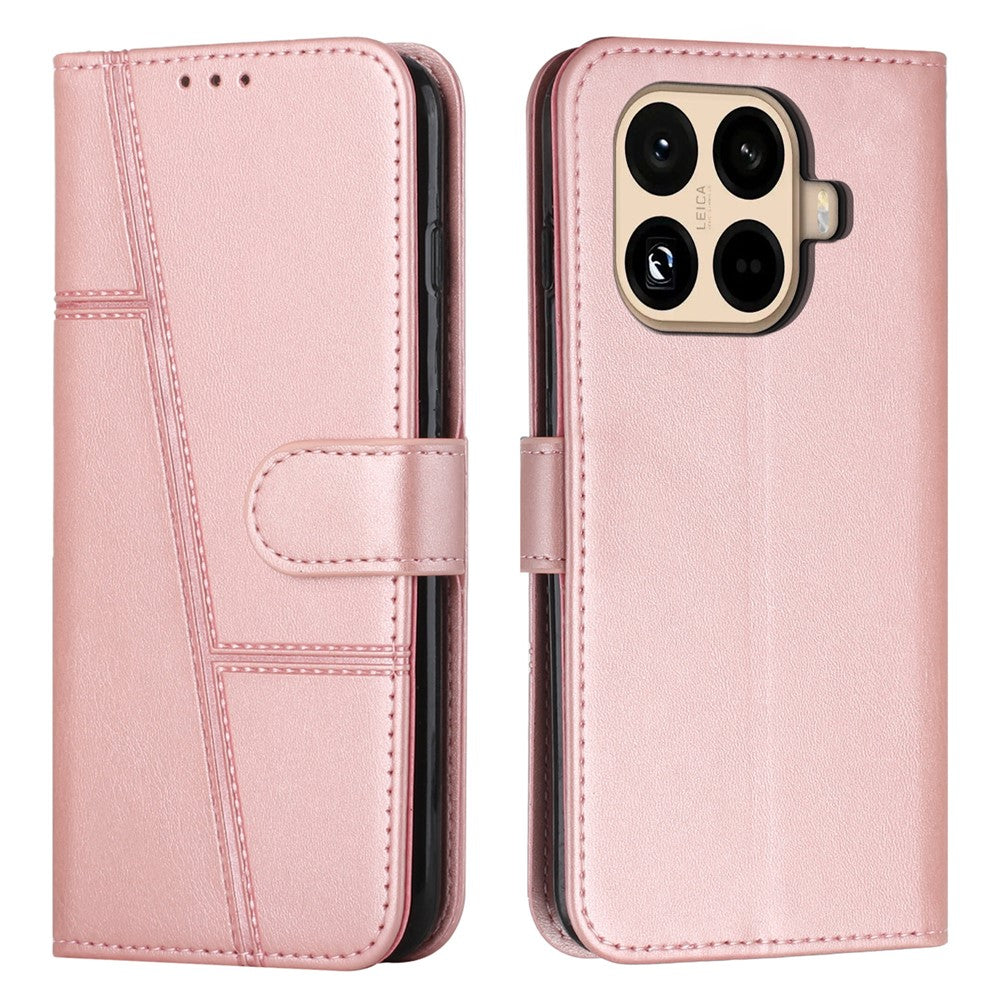 For Xiaomi 15T Pro Leather Phone Case Foldable Stand Wallet Flip Cover with Strap